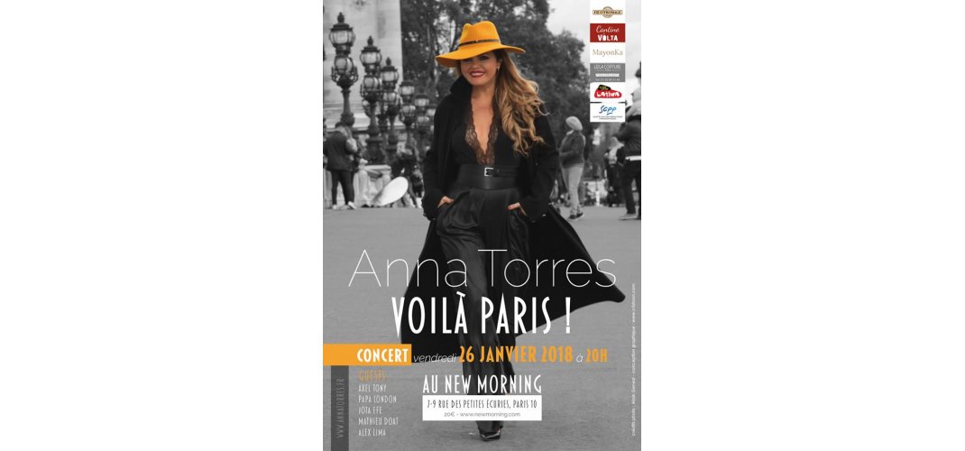 ANNA TORRES NEW ALBUM VOILA PARIS